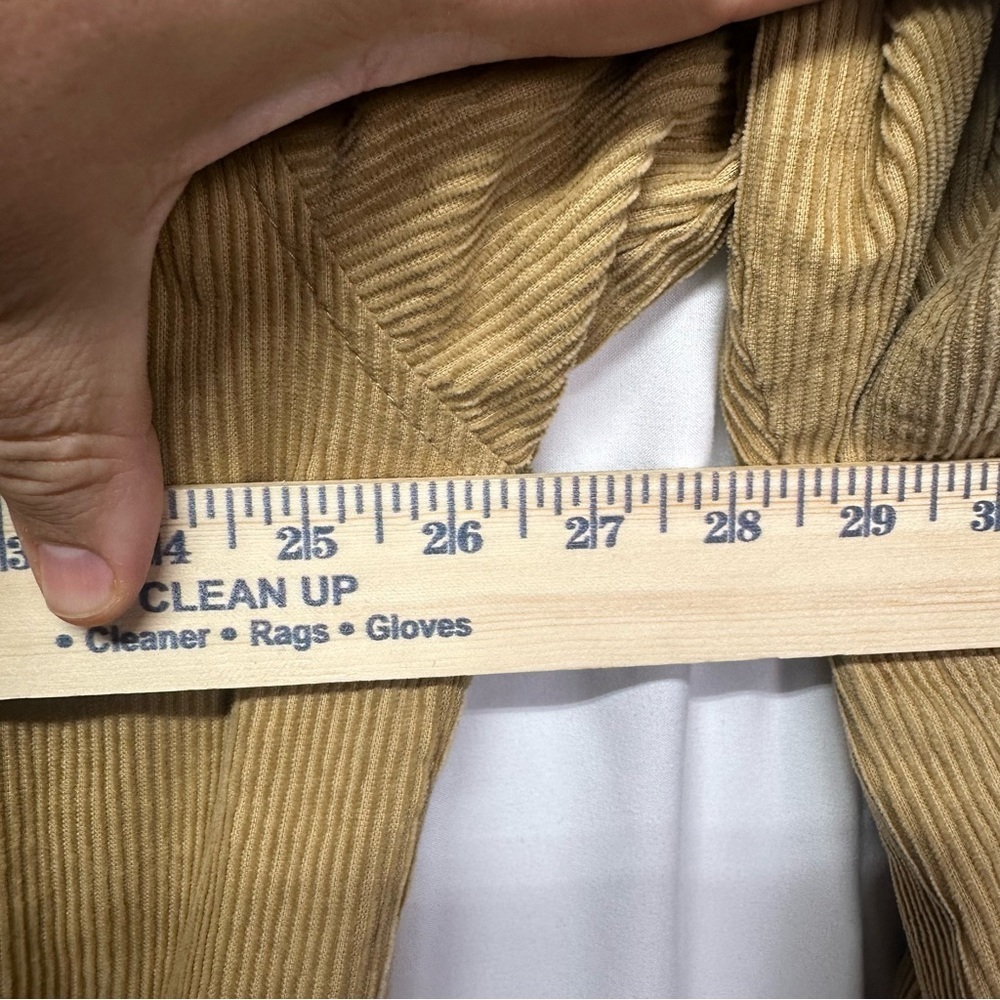 Quiksilver Men’s XL Tan Corduroy Collared Zip Jacket Workwear Casual Coat - Picture 7 of 8